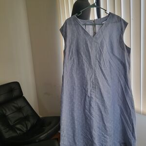 Chic Sleeveless Light Blue Dress